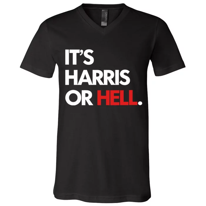 Mahogany Mommies ItS Harris Or Hell V-Neck T-Shirt