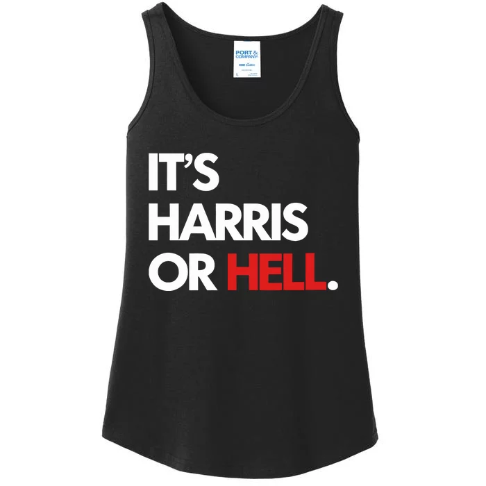 Mahogany Mommies ItS Harris Or Hell Ladies Essential Tank