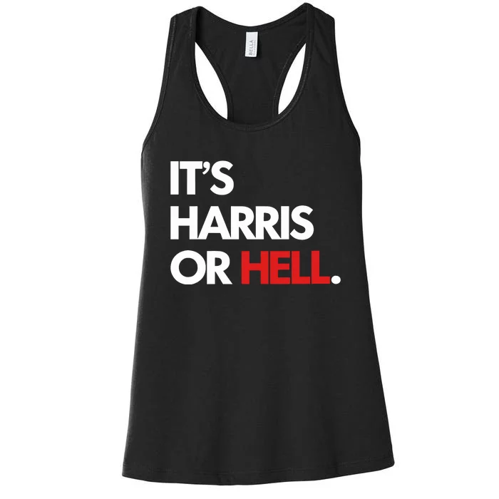 Mahogany Mommies ItS Harris Or Hell Women's Racerback Tank