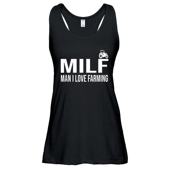 Milf Man I Love Farming Kansas State Football Fan Ladies Essential Flowy Tank