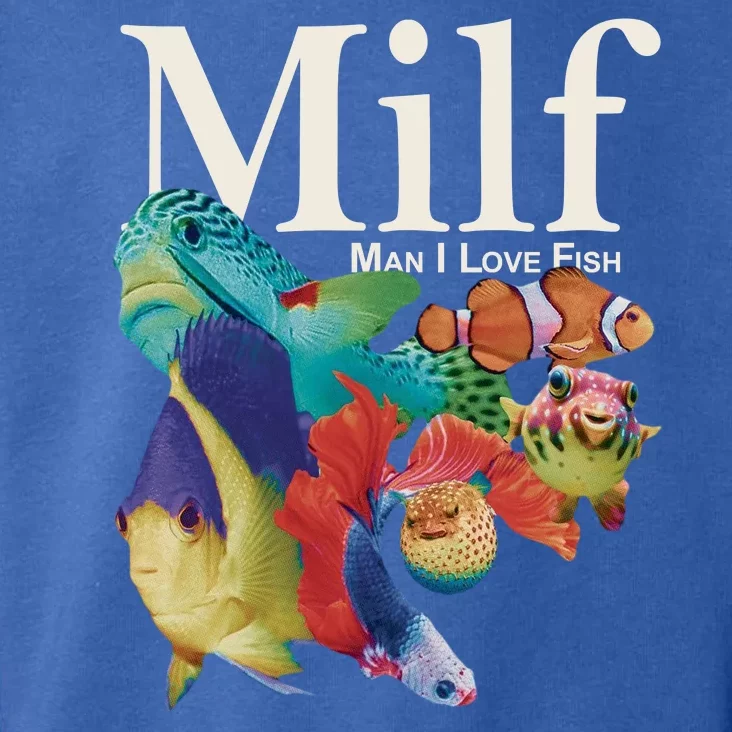 Milf Man I Love Fish Funny Toddler Hoodie