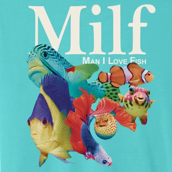 Milf Man I Love Fish Funny ChromaSoft Performance T-Shirt