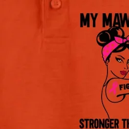 My Mawmaw Is Stronger Than Cancer Breast Cancer Great Gift Dry Zone Grid Performance Polo