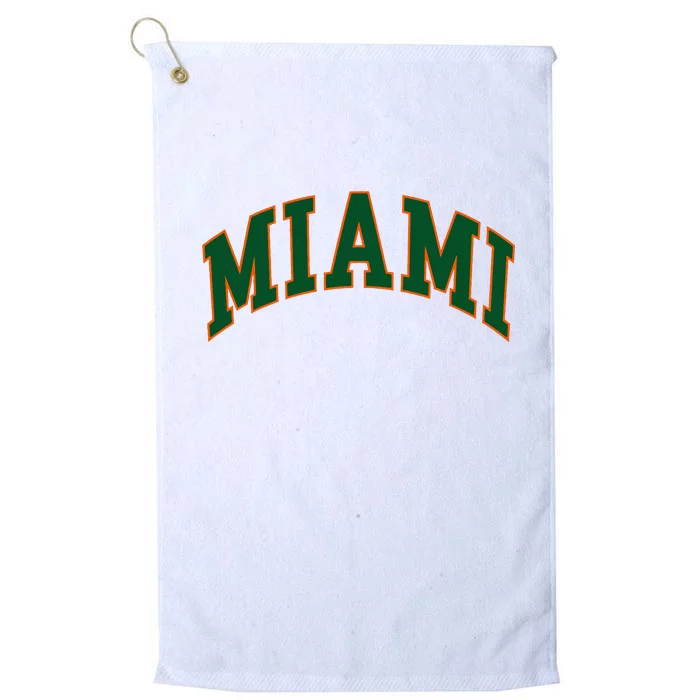 Miami Platinum Collection Golf Towel