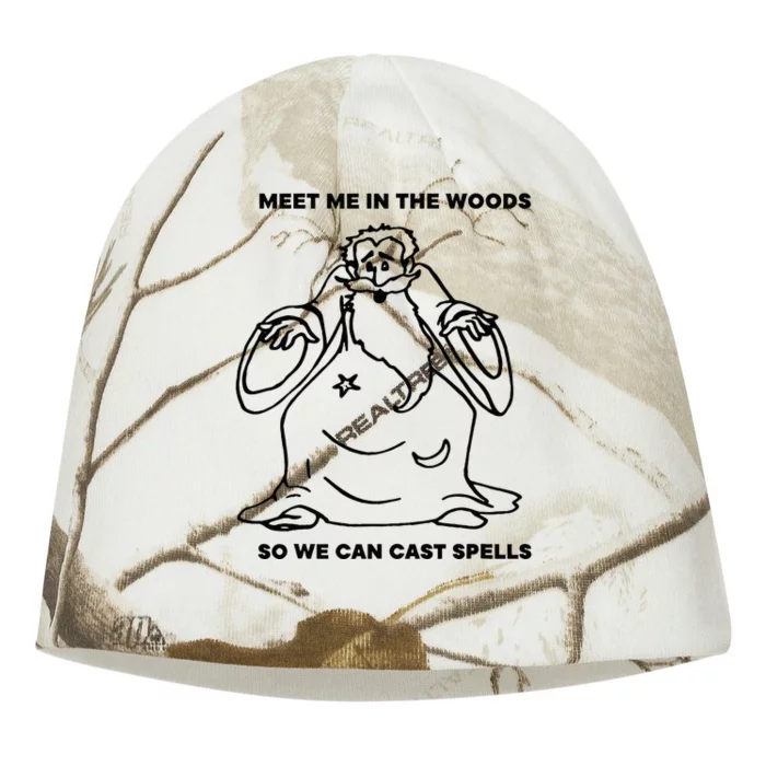 Meet Me In The Woods So We Can Cast Spell Kati - Camo Knit Beanie