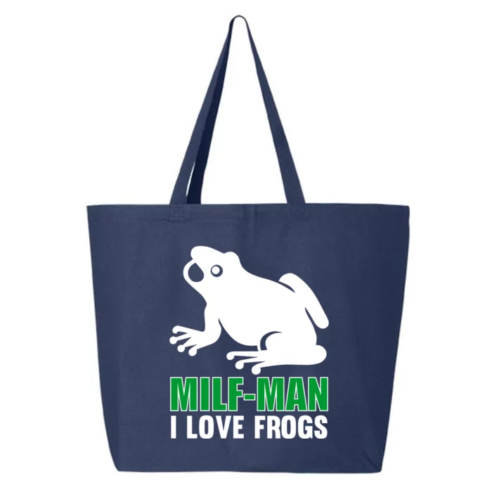 MILF Man I Love Frogs Funny Frog 25L Jumbo Tote