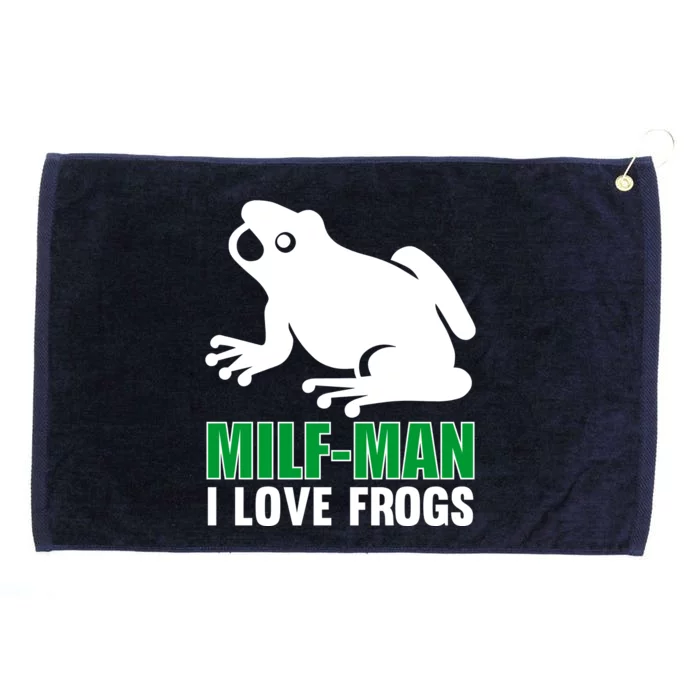 MILF Man I Love Frogs Funny Frog Grommeted Golf Towel