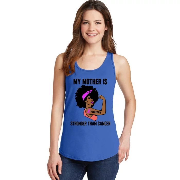 My Mother Is Stronger Than Cancer African American Breast Gift Ladies Essential Tank