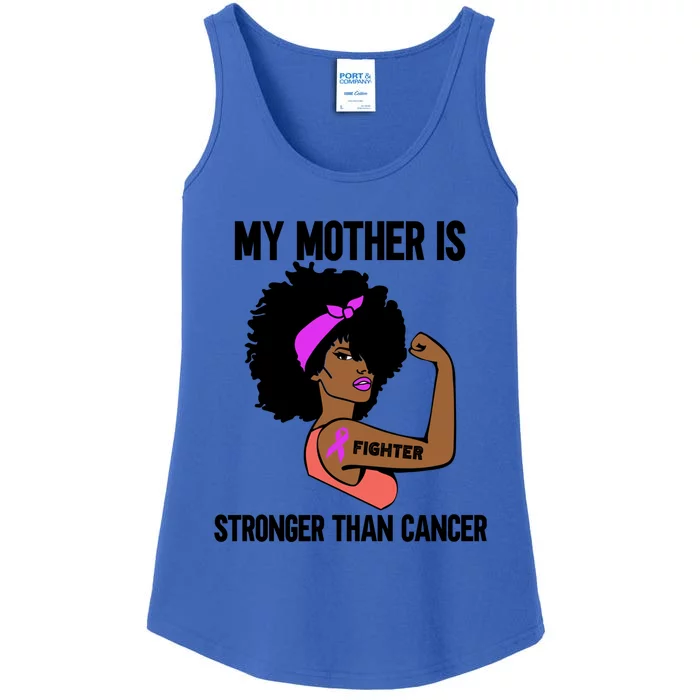 My Mother Is Stronger Than Cancer African American Breast Gift Ladies Essential Tank