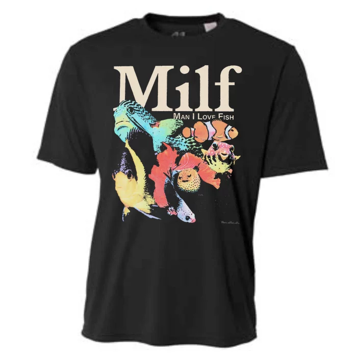 Milf Man I Love Fish Cooling Performance Crew T-Shirt