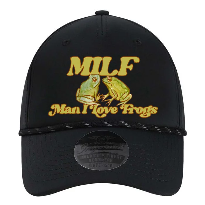 Milf Man I Love Frogs Funny Man I Love Frogs Funny Performance The Dyno Cap