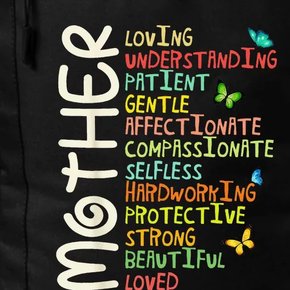 MOTHER Meaning I Love Mom Mothers Day Wo Daily Commute Backpack