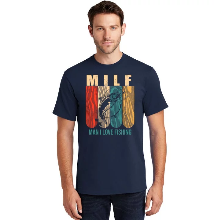 Fishing - MILF-Man I Love Fishing Men's Tall T-Shirt