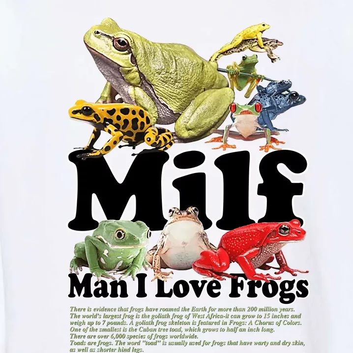 Milf Man I Love Frogs Garment-Dyed Sweatshirt