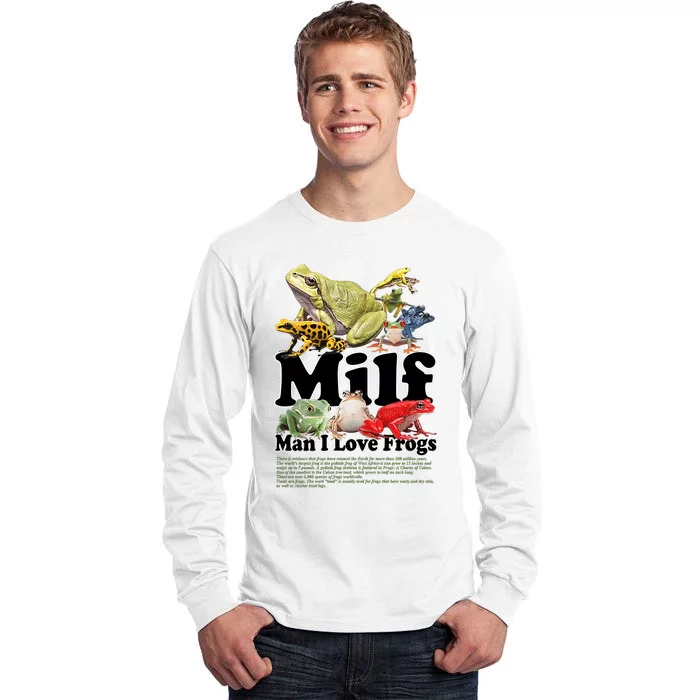 Milf Man I Love Frogs Tall Long Sleeve T-Shirt