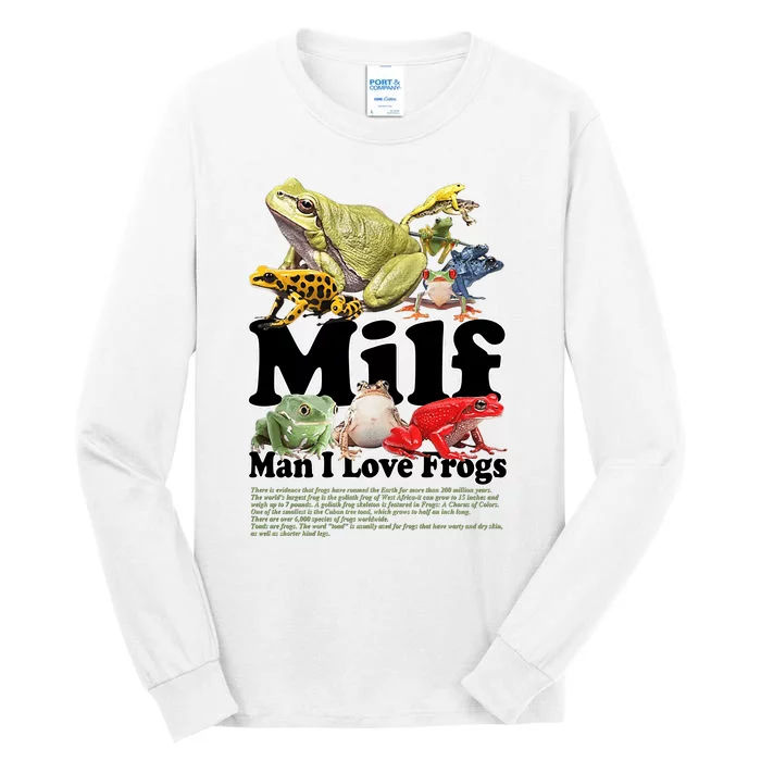 Milf Man I Love Frogs Tall Long Sleeve T-Shirt