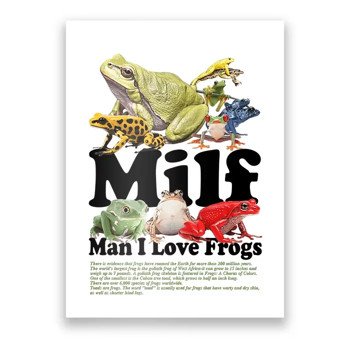 Milf Man I Love Frogs Poster