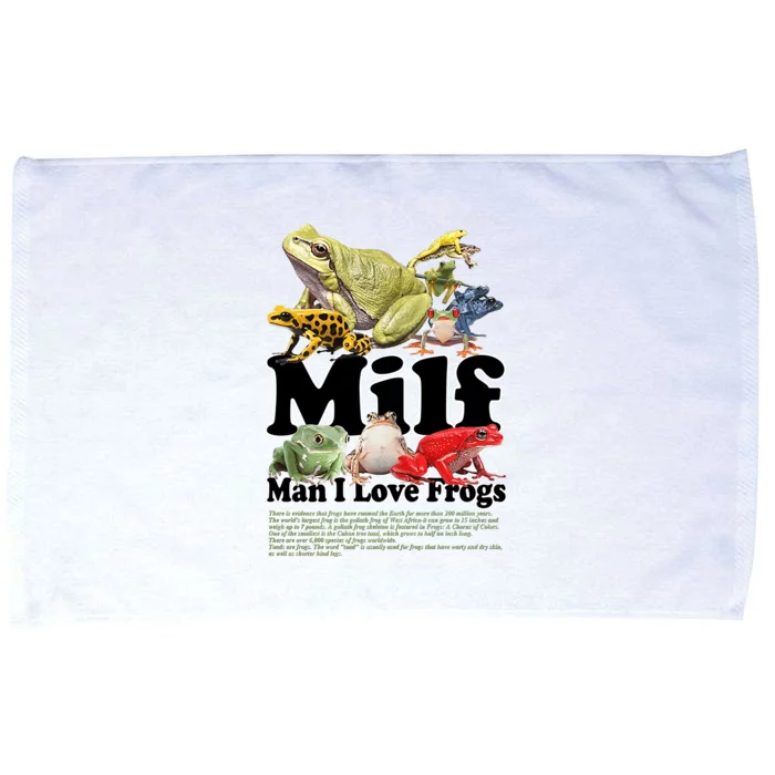 Milf Man I Love Frogs Microfiber Hand Towel