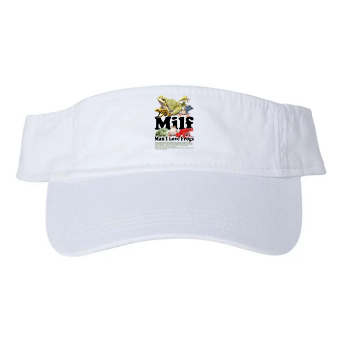 Milf Man I Love Frogs Valucap Bio-Washed Visor