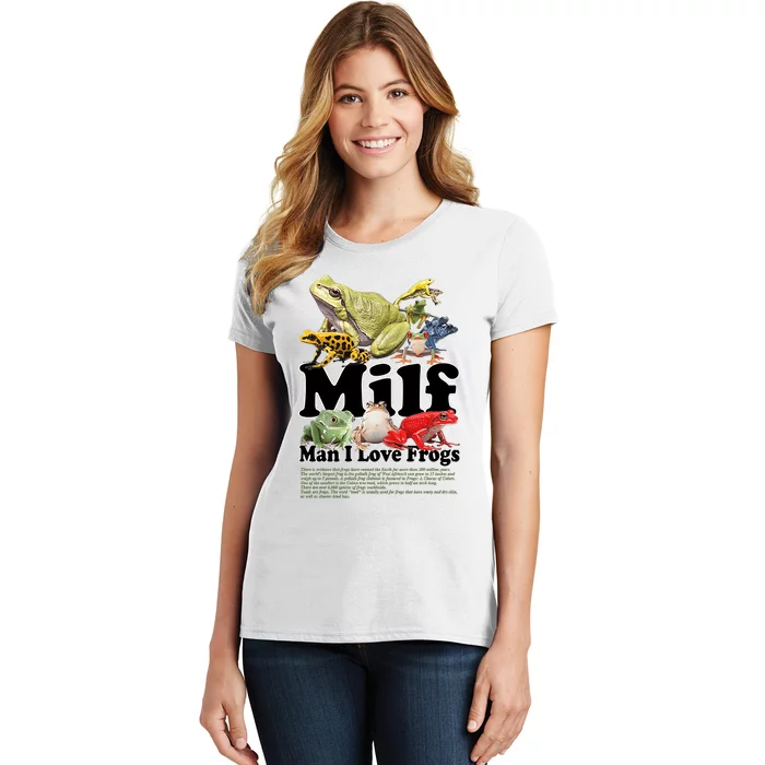 Milf Man I Love Frogs Women's T-Shirt