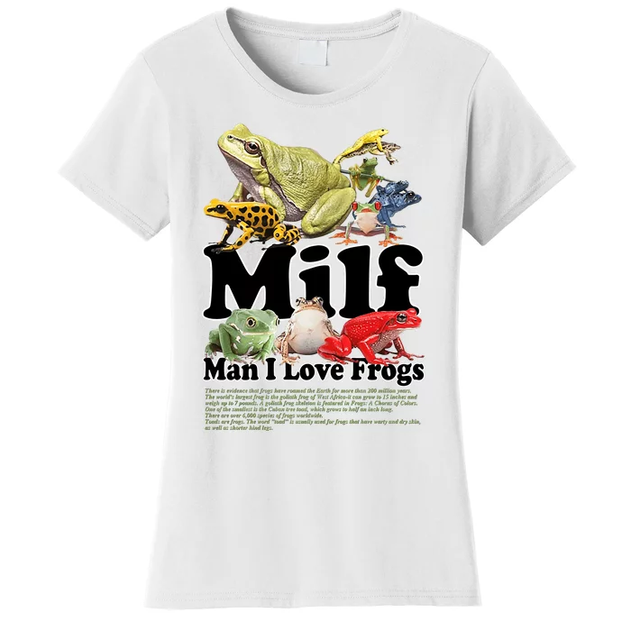 Milf Man I Love Frogs Women's T-Shirt