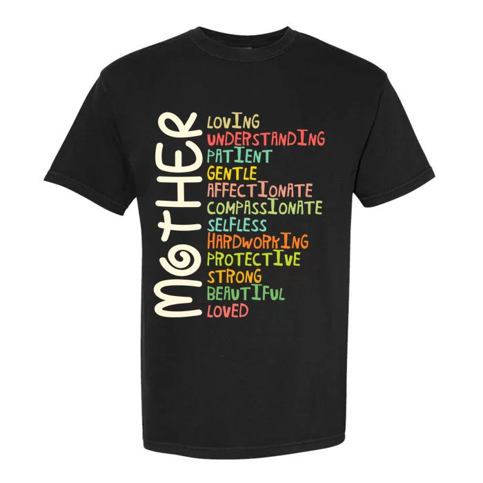 MOTHER Meaning I Love Mom Mothers Day Garment-Dyed Heavyweight T-Shirt