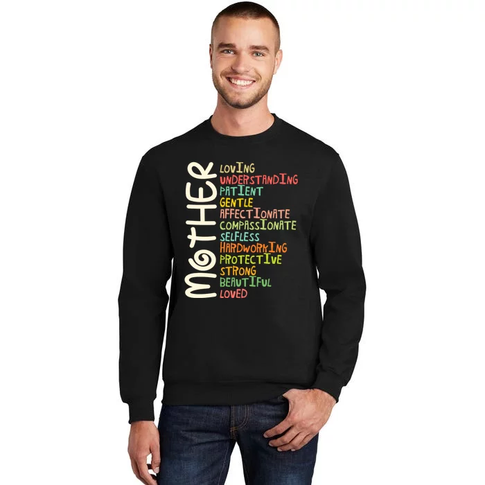 MOTHER Meaning I Love Mom Mothers Day Sweatshirt