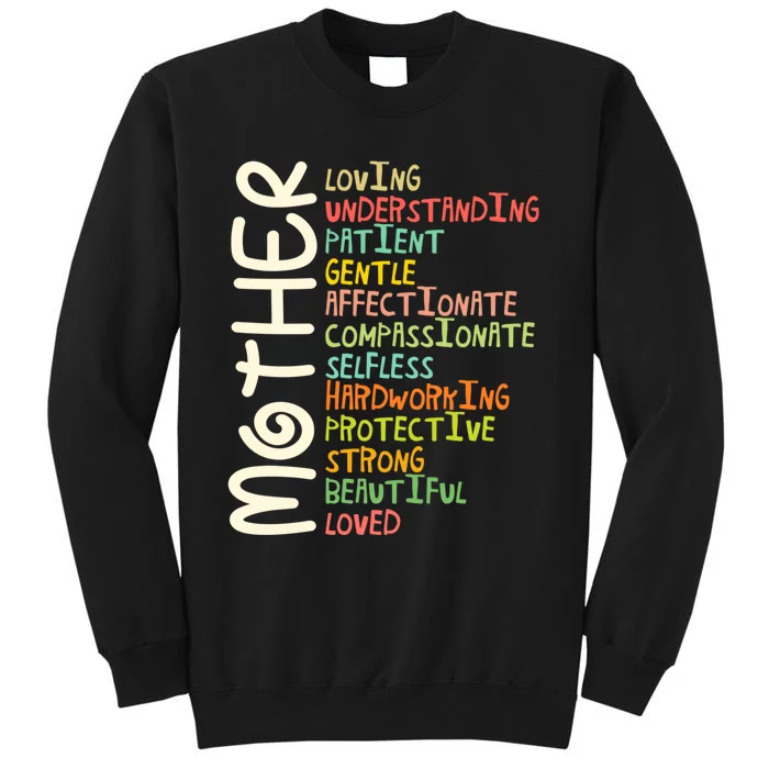 MOTHER Meaning I Love Mom Mothers Day Sweatshirt