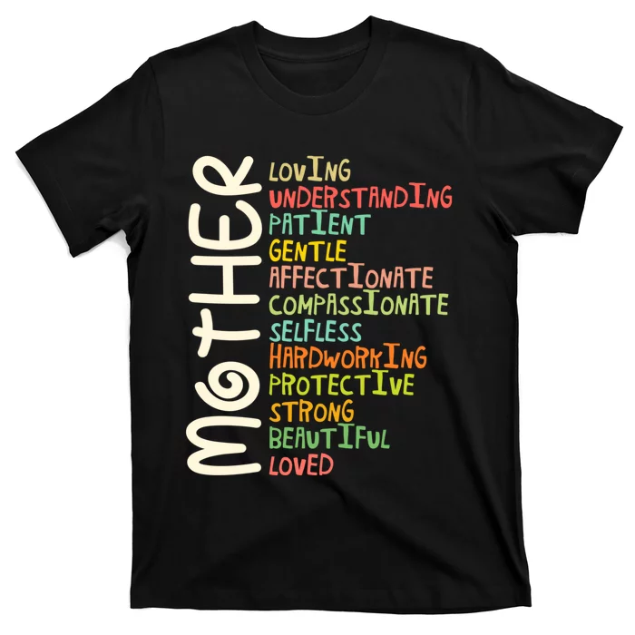 MOTHER Meaning I Love Mom Mothers Day T-Shirt