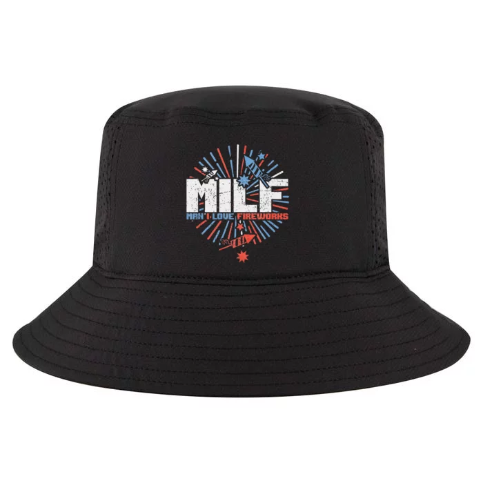 Milk Man I Love Fireworks 4th Of July Cool Comfort Performance Bucket Hat