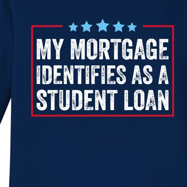 My Mortgage Identifies As A Student Loan Cancel Student Debt Baby Long Sleeve Bodysuit