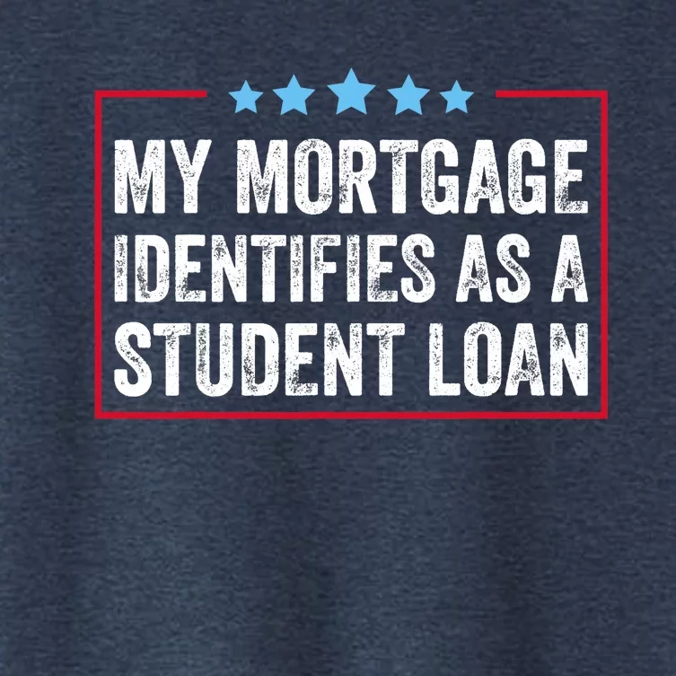 My Mortgage Identifies As A Student Loan Cancel Student Debt Women's Crop Top Tee