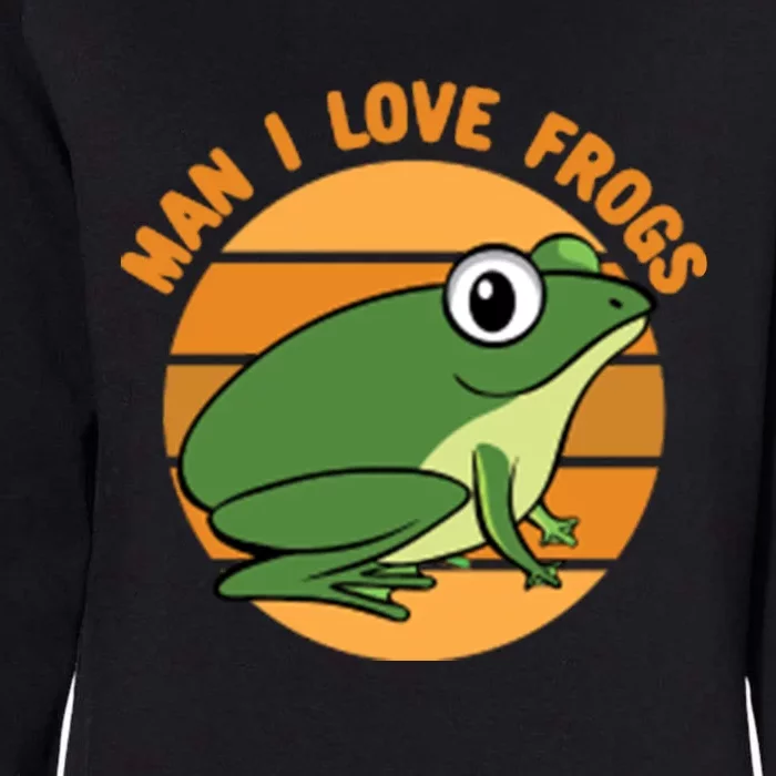 MILF Man I Love Frogs Womens California Wash Sweatshirt