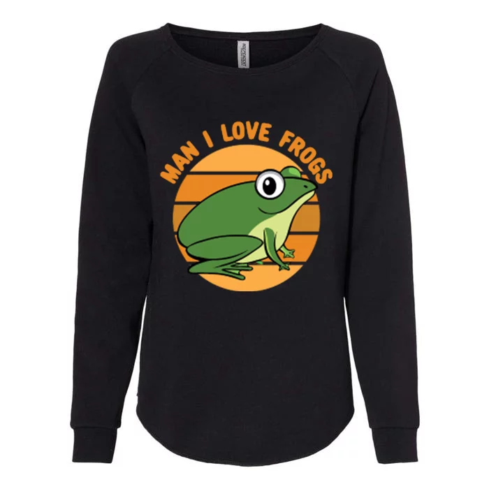 MILF Man I Love Frogs Womens California Wash Sweatshirt