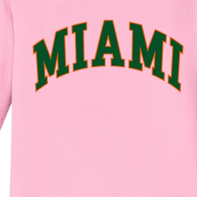 Miami Baby Long Sleeve Bodysuit