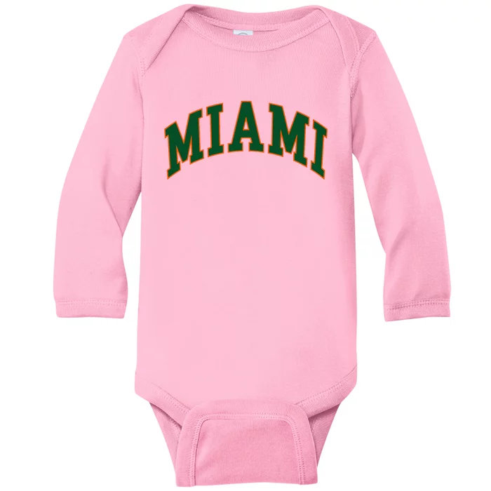 Miami Baby Long Sleeve Bodysuit