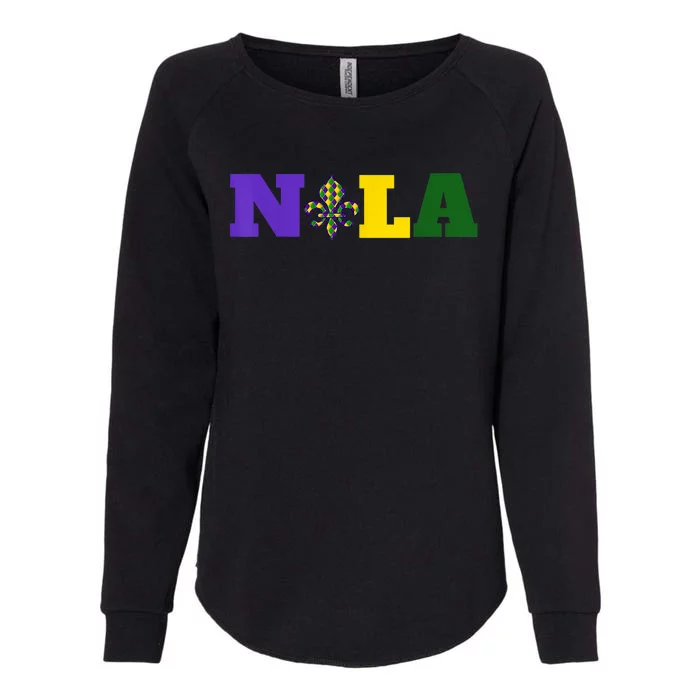 Meet Me In Nola Mardi Gras New Orleans Party Womens California Wash Sweatshirt