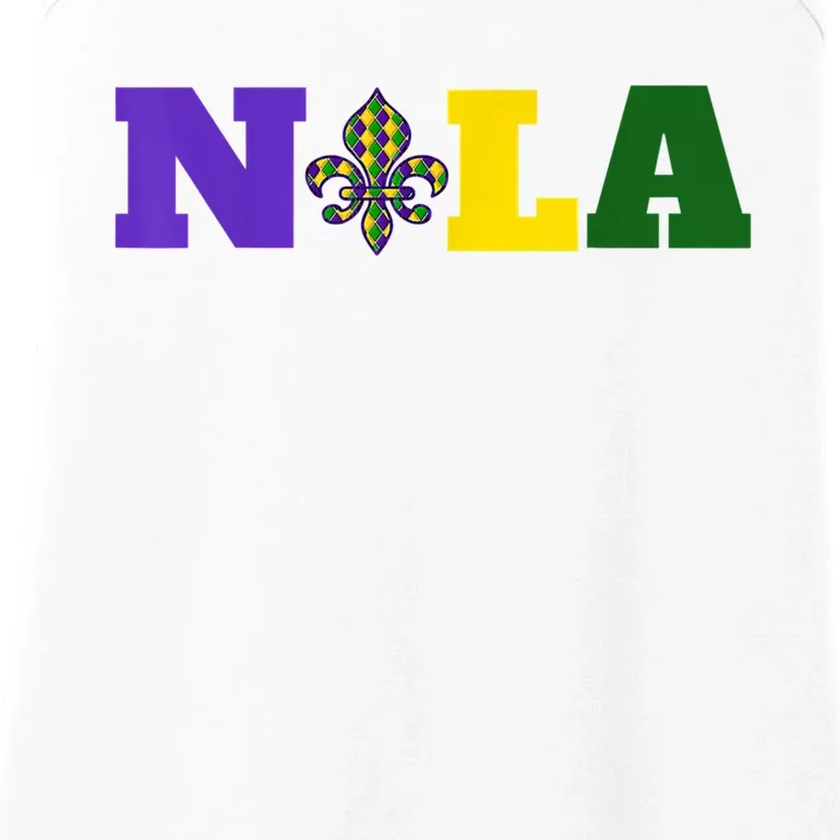 Meet Me In Nola Mardi Gras New Orleans Party Ladies Essential Tank