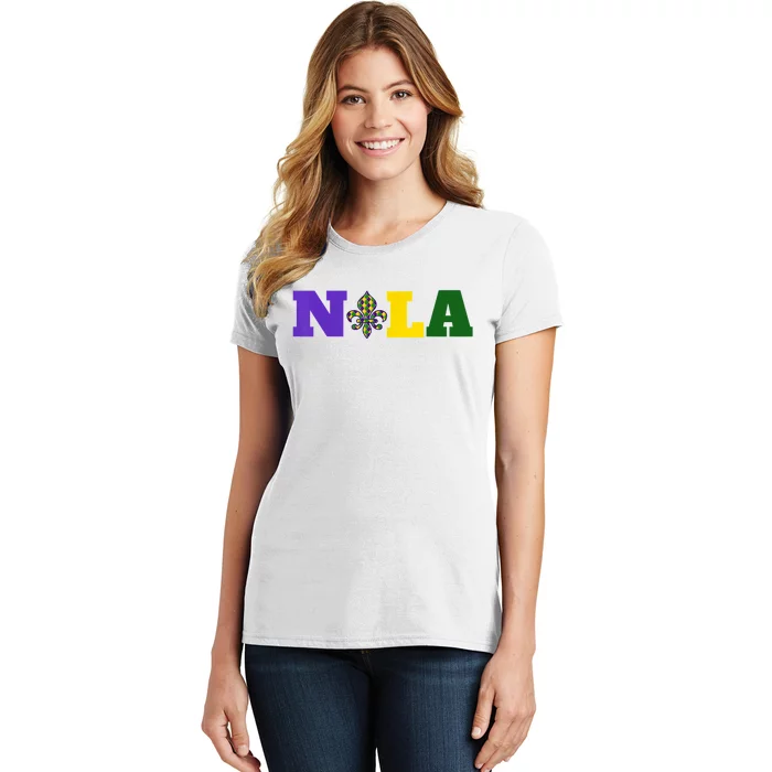 Meet Me In Nola Mardi Gras New Orleans Party Women's T-Shirt