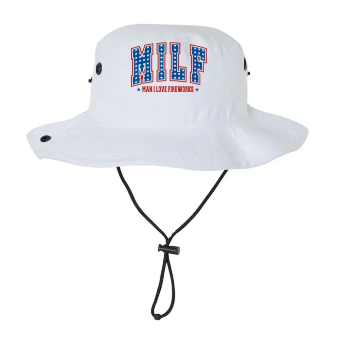 Milf Man I Love Fireworks Funny American 4th Of July Legacy Cool Fit Booney Bucket Hat