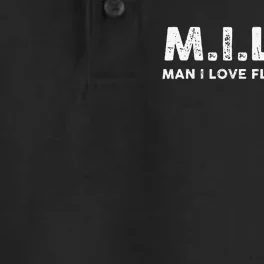 Milfs Man I Love Florida States Dry Zone Grid Performance Polo