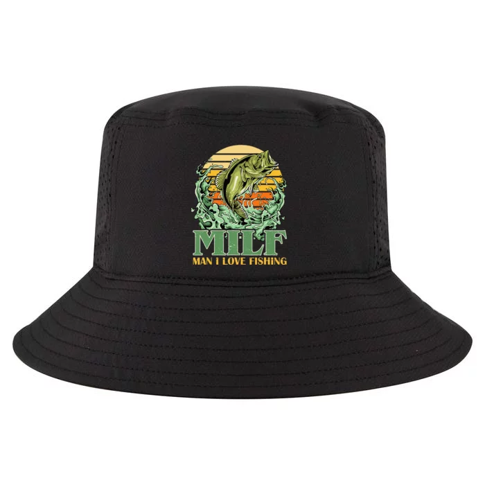 MILF Man I Love Fishing Funny Sayings Gift For Fishermen Cool Comfort Performance Bucket Hat