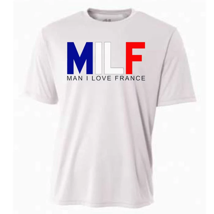 Milf Man I Love France Funny Adult Naughty Cooling Performance Crew T-Shirt