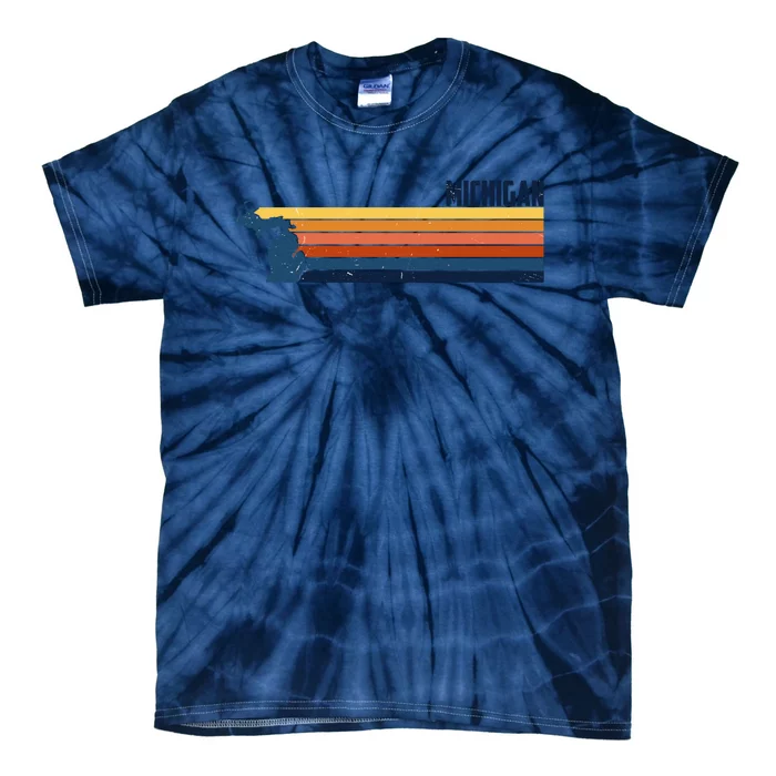 Retro Vintage Michigan Tie-Dye T-Shirt