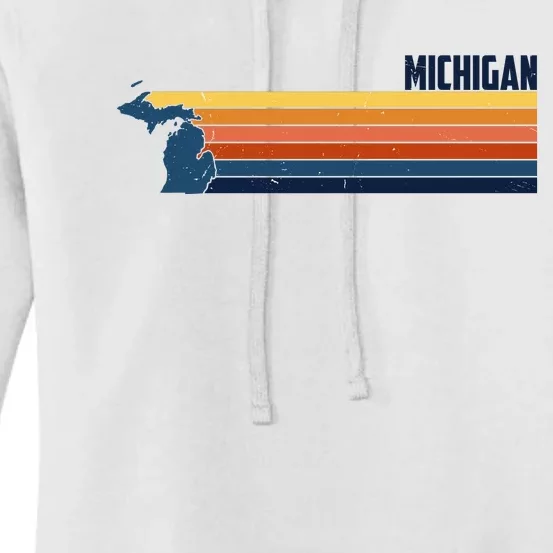 Retro Vintage Michigan Women's Pullover Hoodie