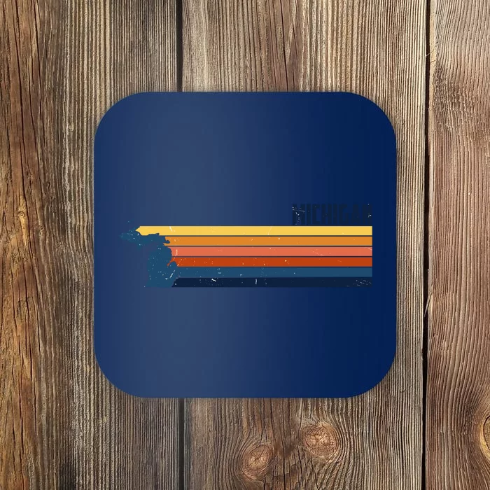 Retro Vintage Michigan Coaster