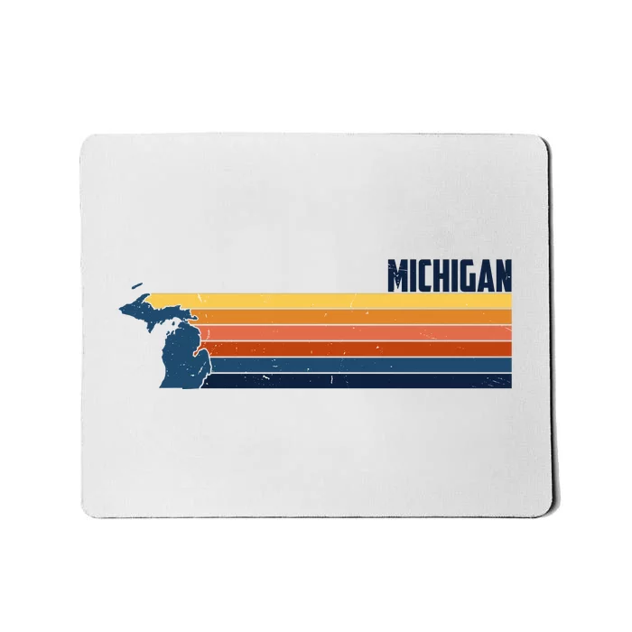 Retro Vintage Michigan Mousepad