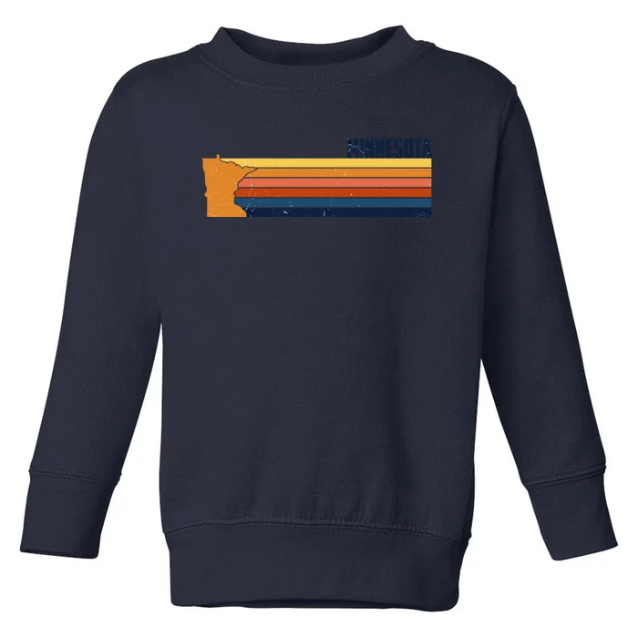 Retro Vintage Minnesota Toddler Sweatshirt