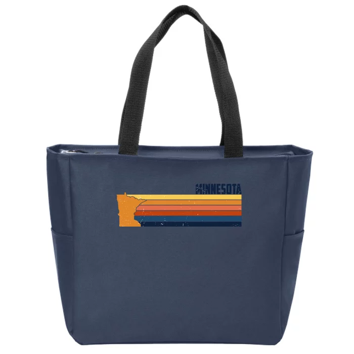 Retro Vintage Minnesota Zip Tote Bag