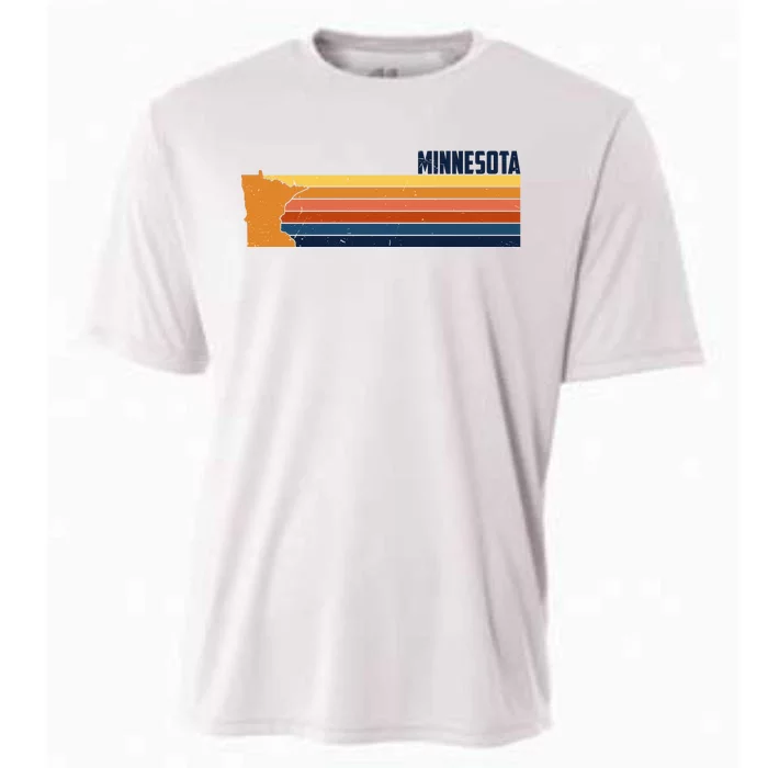 Retro Vintage Minnesota Cooling Performance Crew T-Shirt